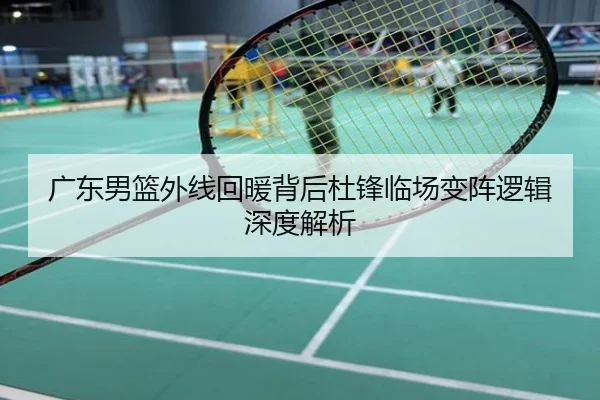 广东男篮外线回暖背后杜锋临场变阵逻辑深度解析